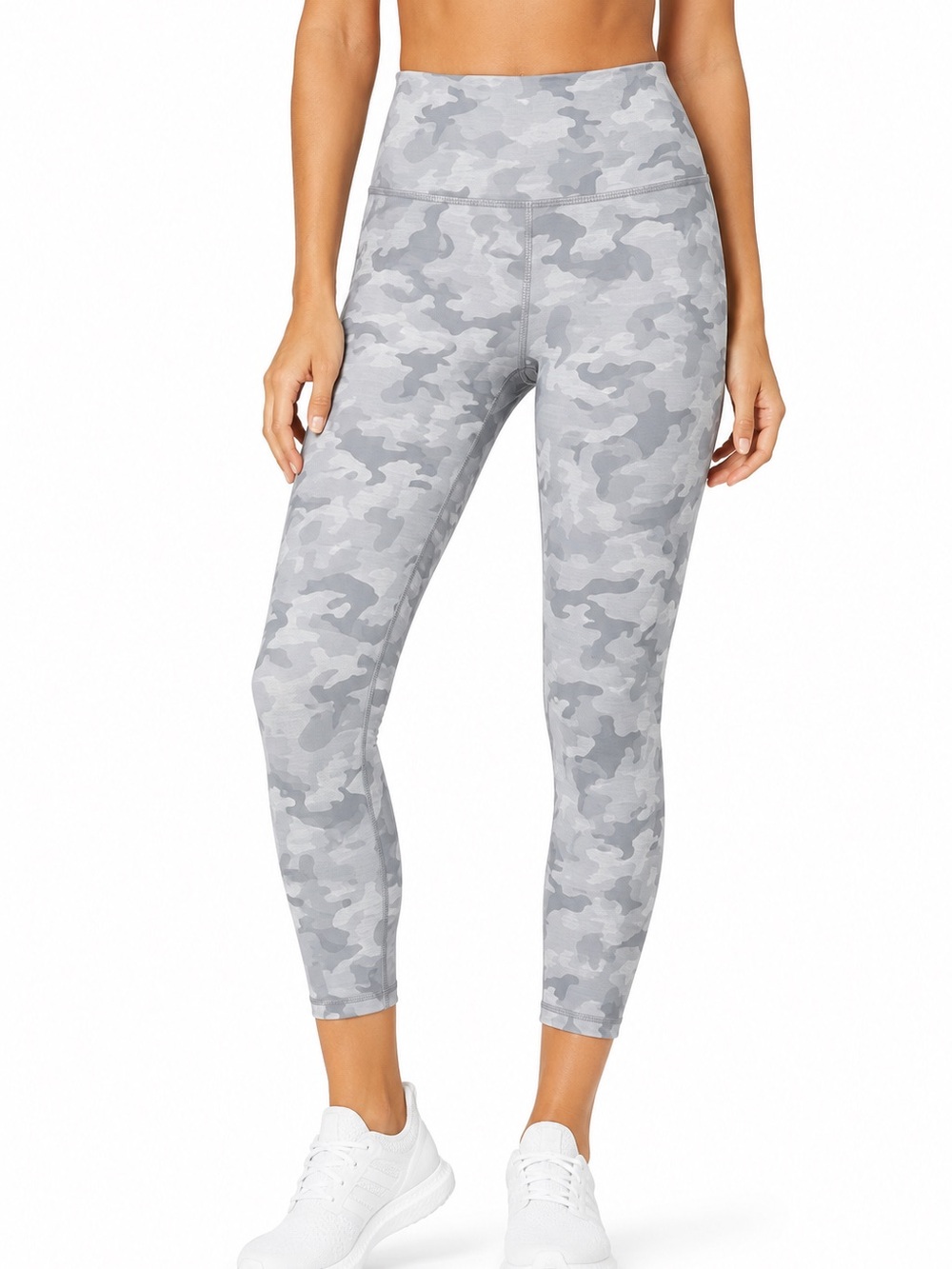NWT GapFit Eclipse Gray Camo High Rise 7/8 Leggings L Medium Compression